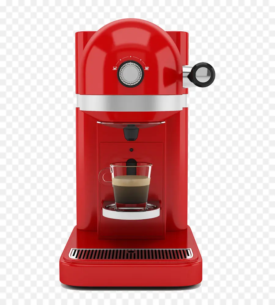 Máquina De Café Expresso Vermelha，Moderno PNG