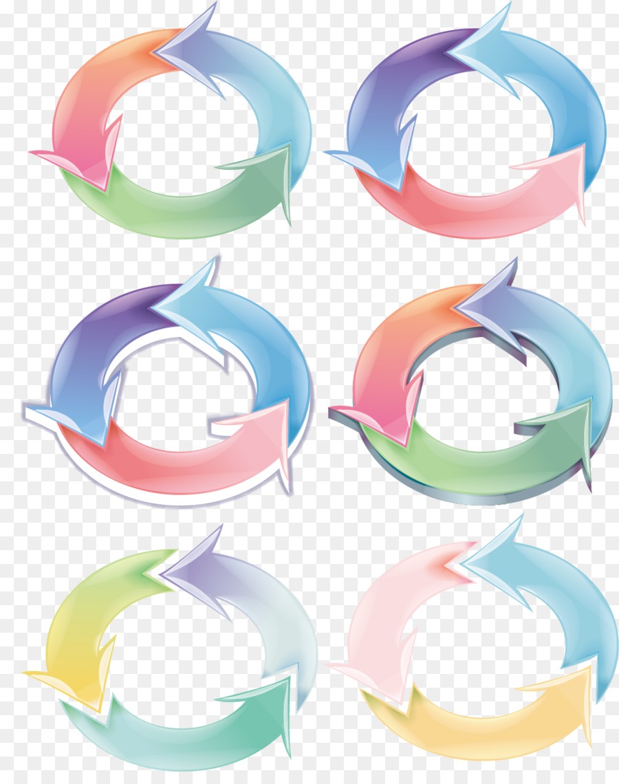 Setas，Circular PNG