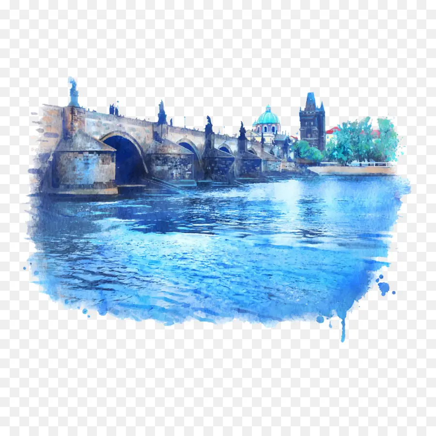 Charles Bridge，Ilustração De Estoque PNG