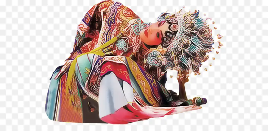 Traje De Ópera Chinesa，Fantasia PNG