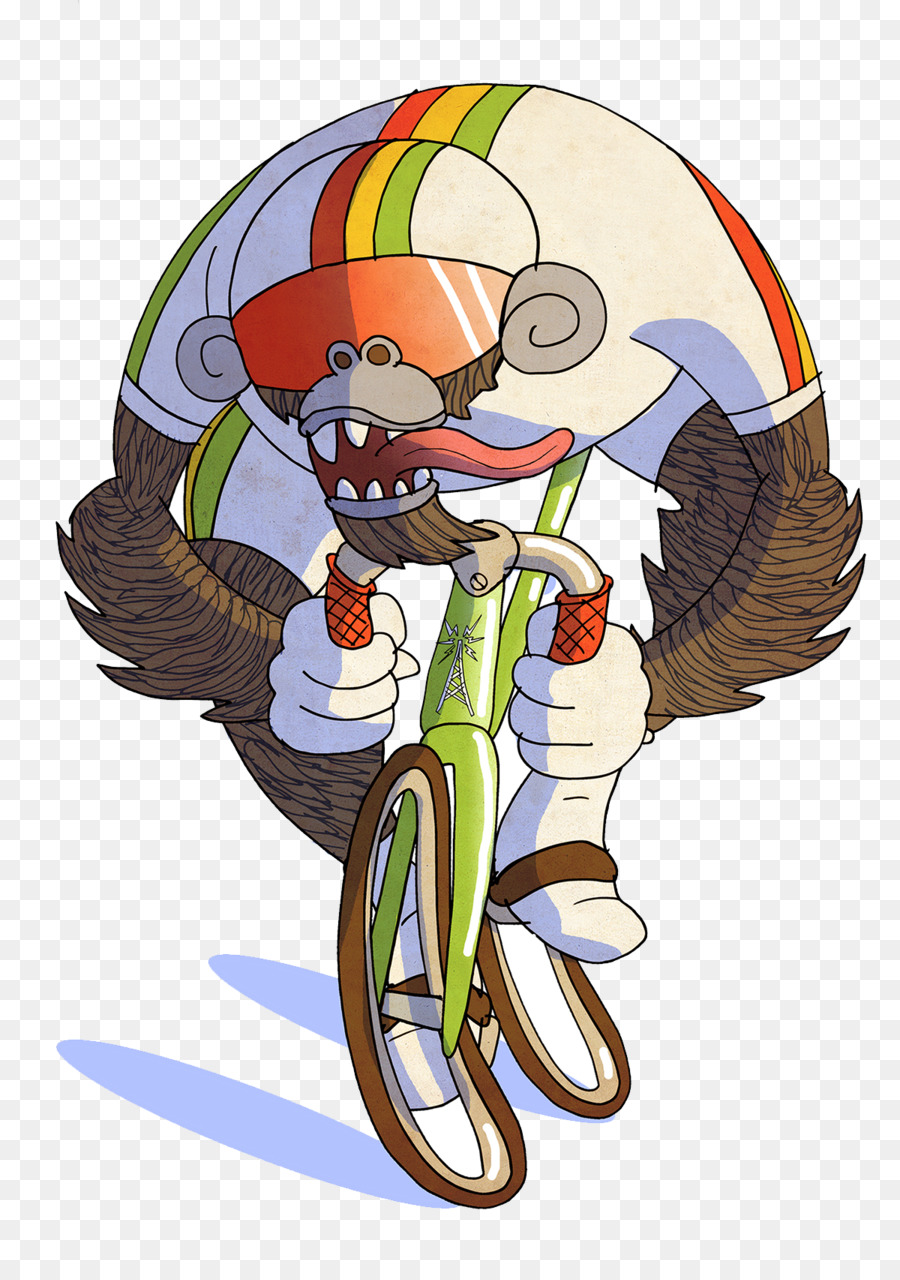 Gorila De Ciclismo，Bicicleta PNG