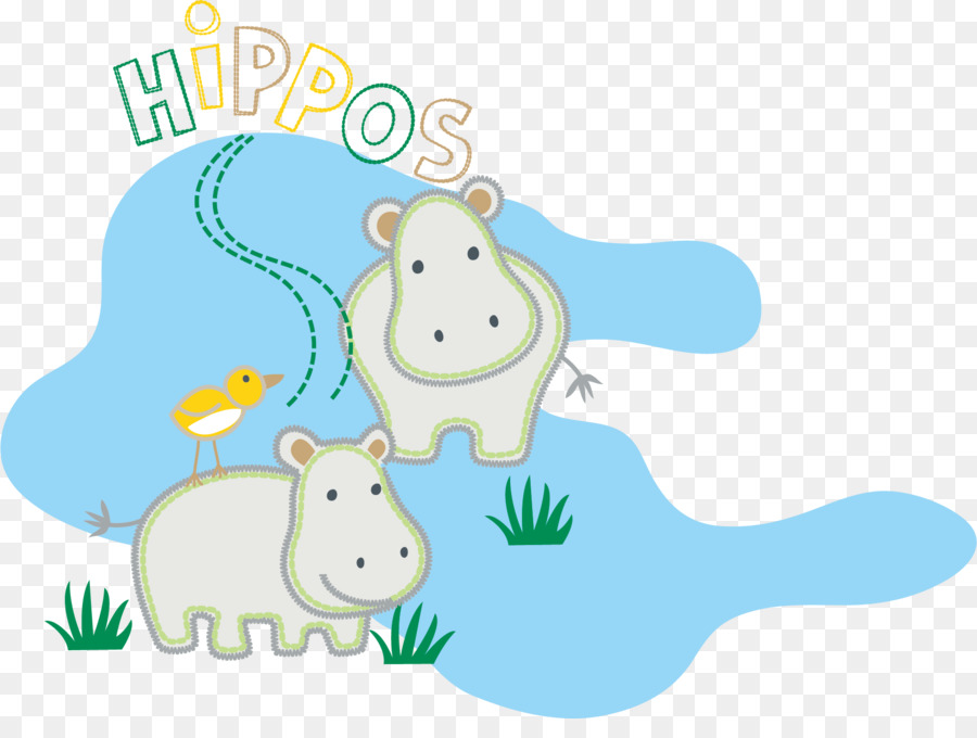 Hipopótamo，Cartoon PNG