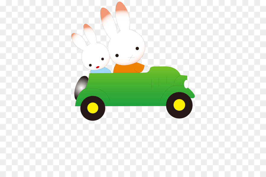 Coelhinhos No Carro，Coelhos PNG