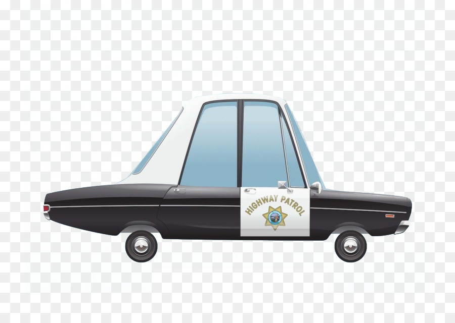 Carro De Polícia，Desenho Animado PNG