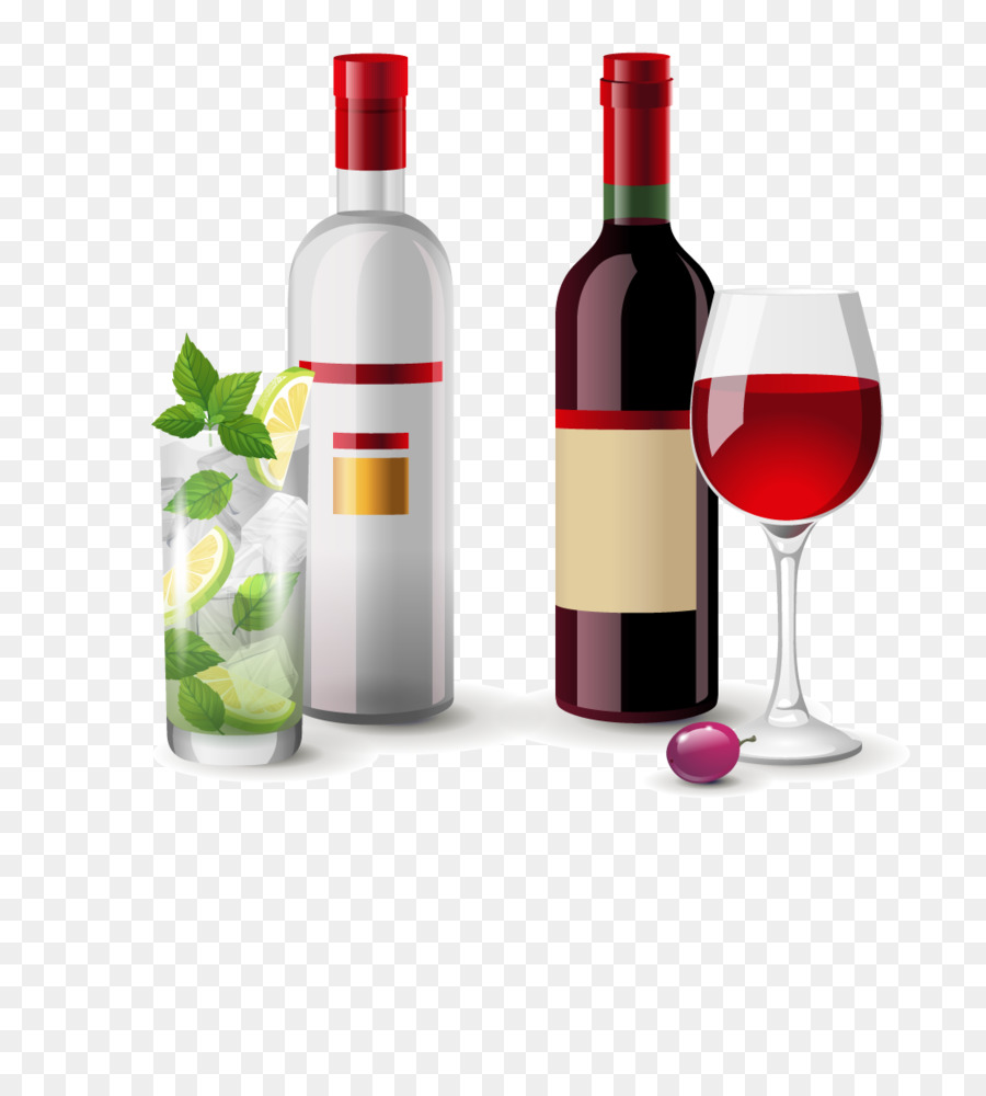 Garrafas De Vinho，Álcool PNG