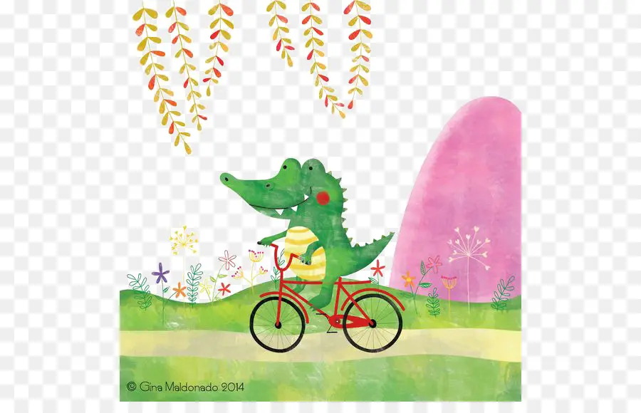 Crocodilo Na Bicicleta，Bicicleta PNG