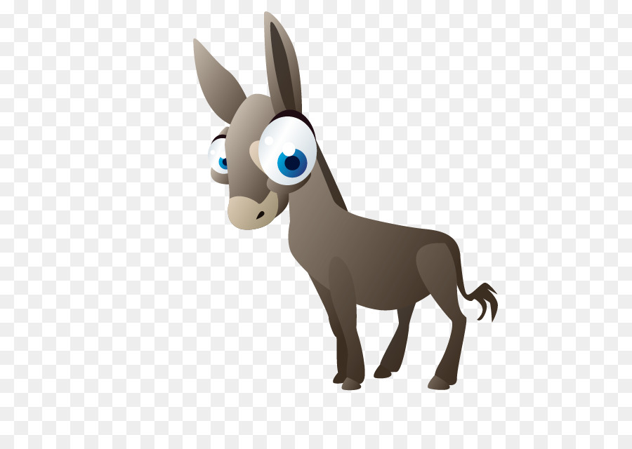 Burro Fofo，Desenho Animado PNG