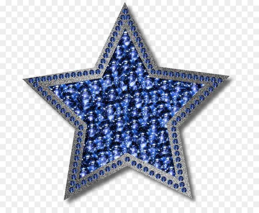 Estrela Brilhante Azul，Brilho PNG