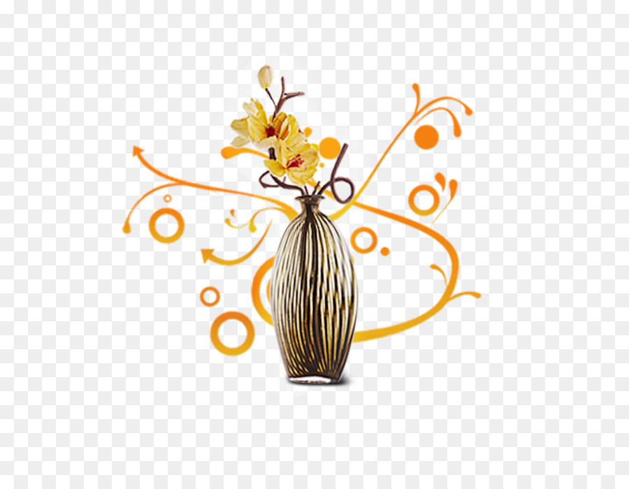 Vaso，Design Floral PNG