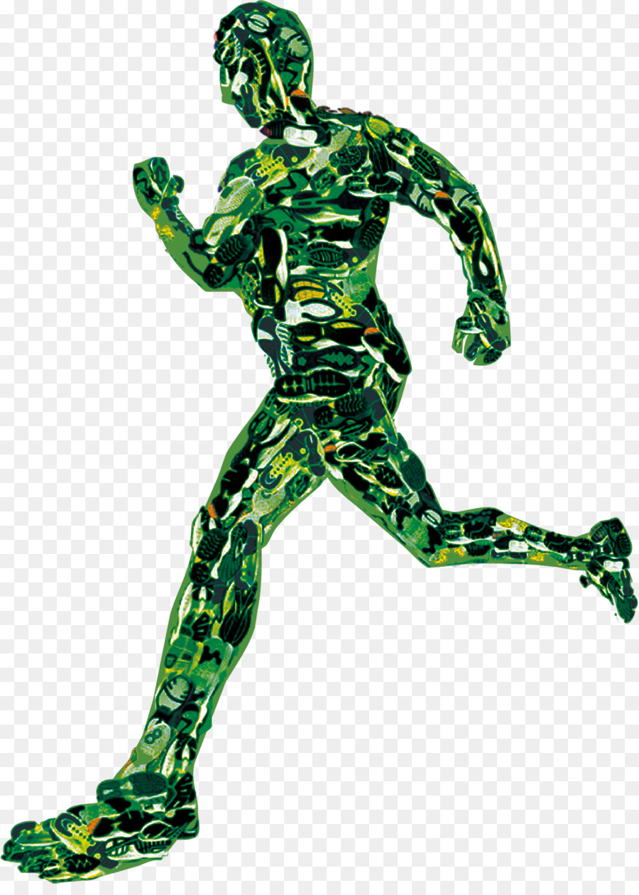 Figura De Corrida Verde，Resumo PNG