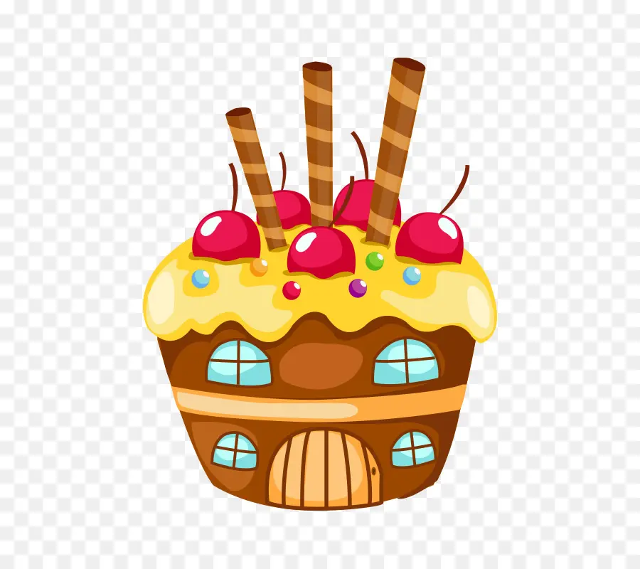 Casa De Cupcakes，Bolinho PNG