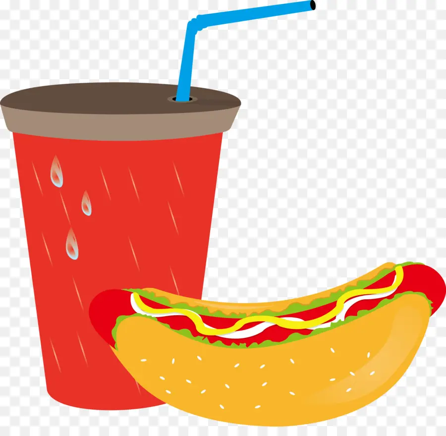 Cachorro Quente E Bebida，Refrigerante PNG