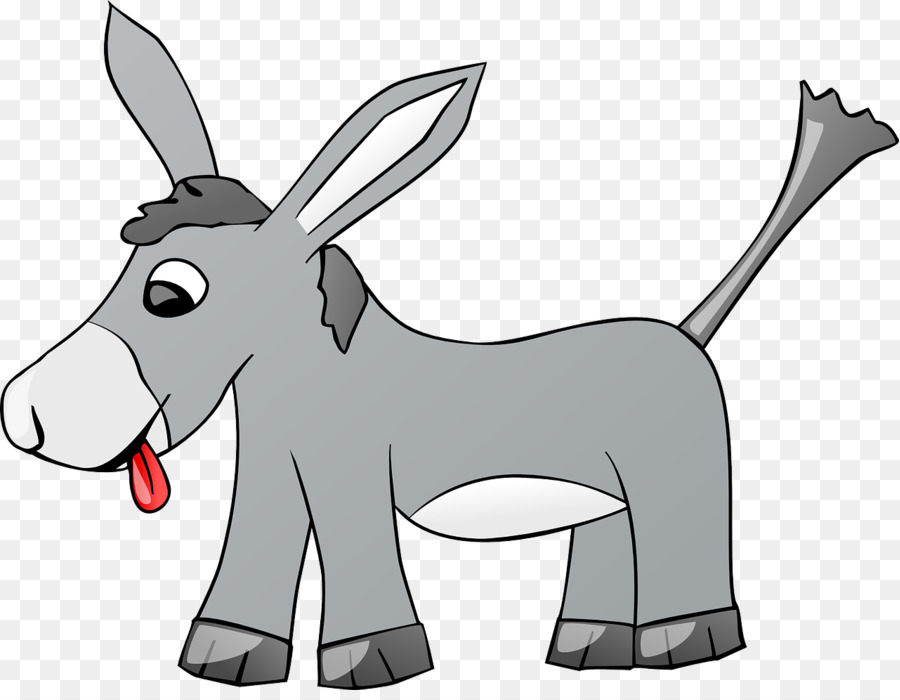 Burro De Desenho Animado，Mula PNG