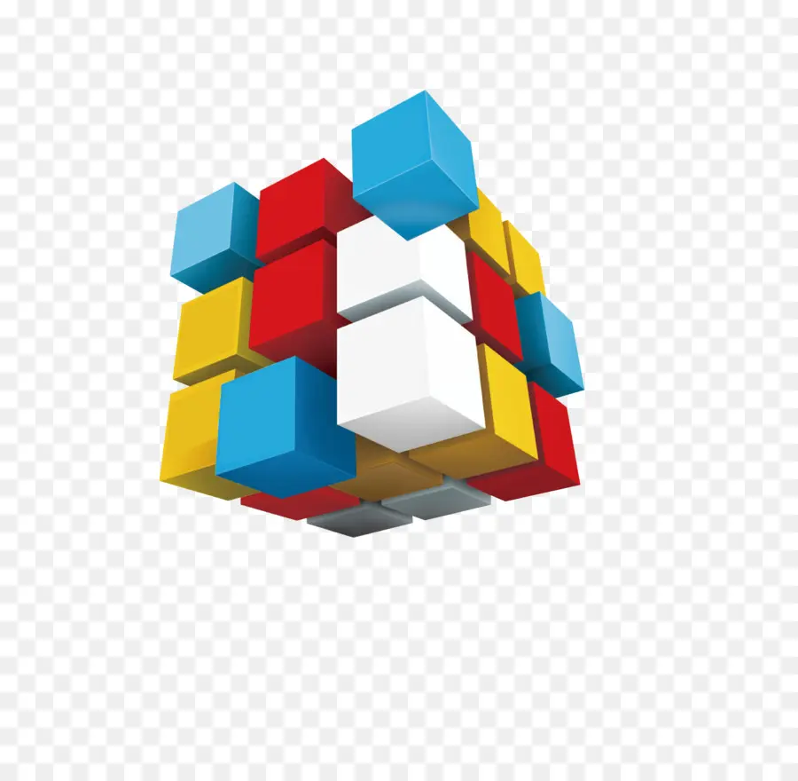 Rubiks Cube，Cubo PNG