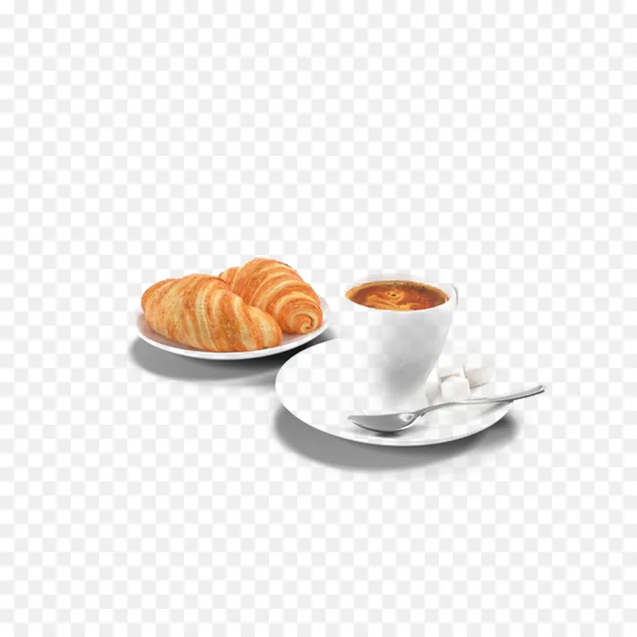 Café，Croissant PNG