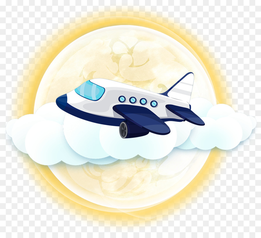 Avião，Nuvens PNG