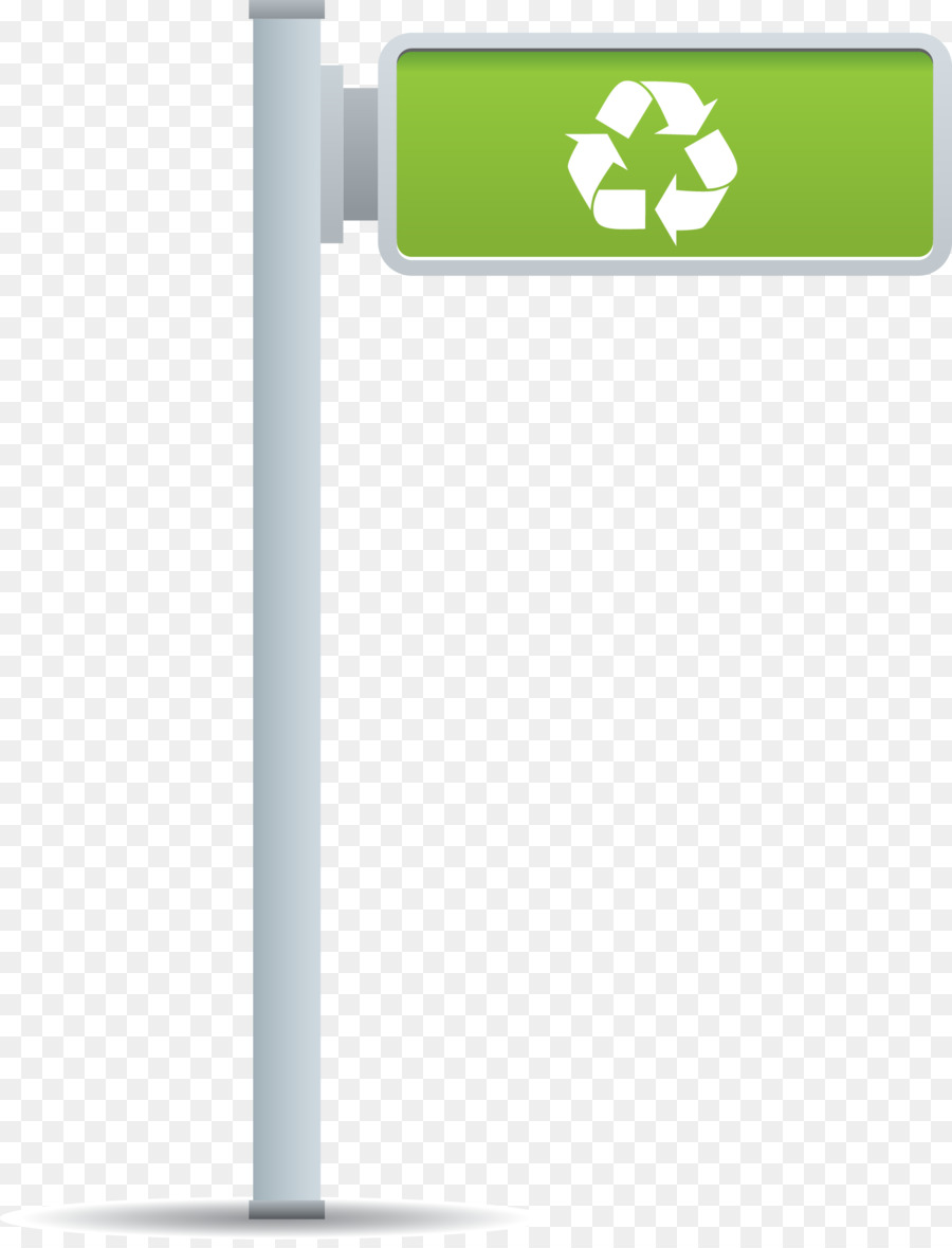 Sinal De Reciclagem，Verde PNG