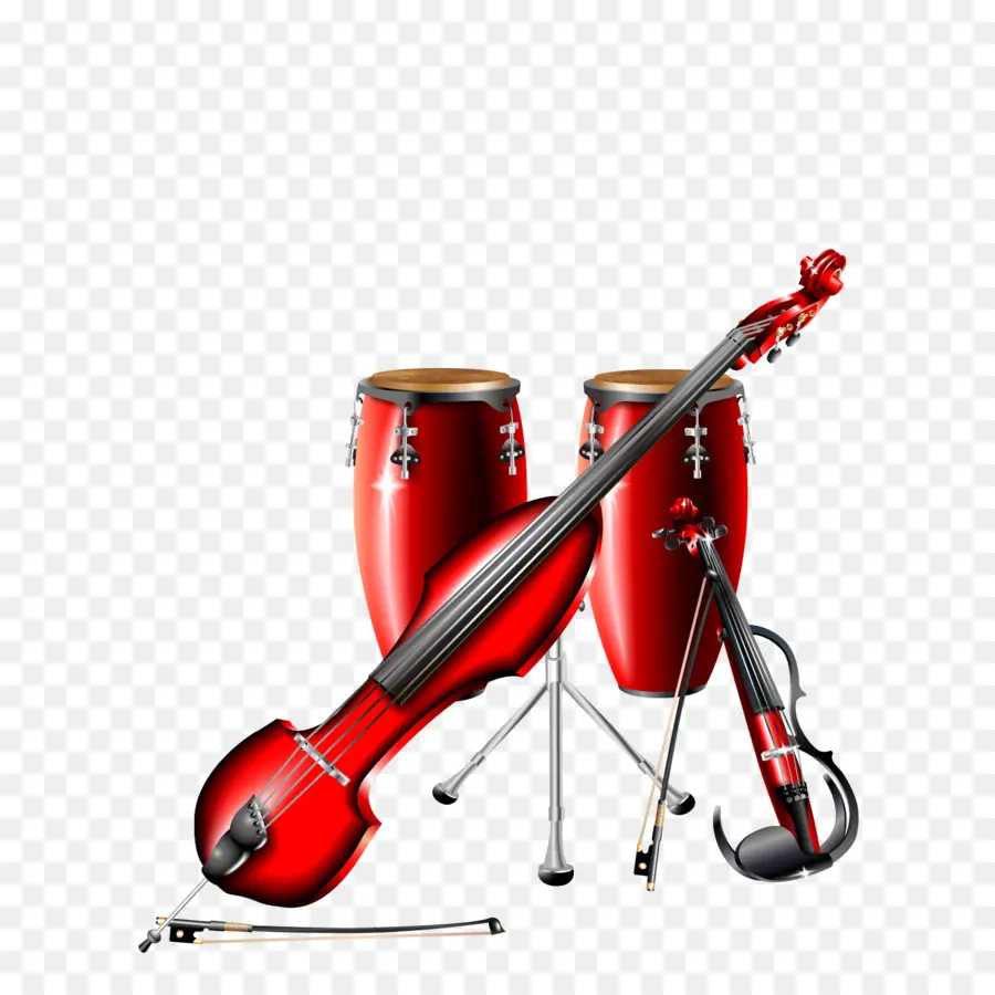 Instrumentos Musicais，Vermelho PNG