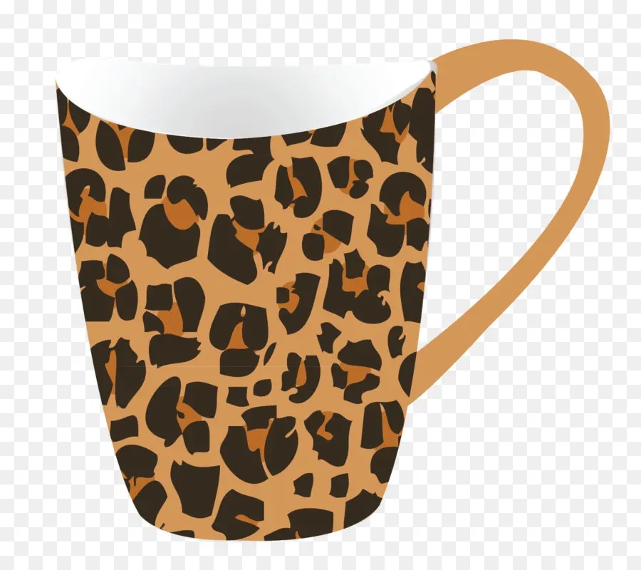 Caneca Com Estampa De Leopardo，Leopardo PNG