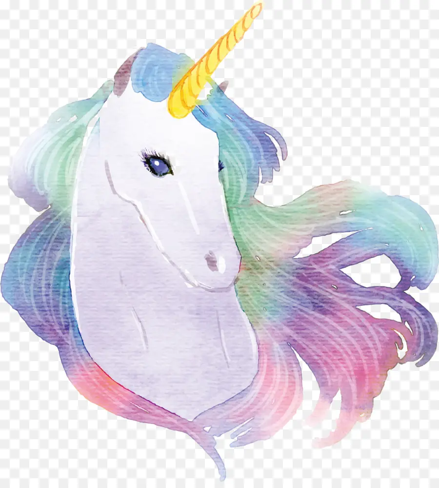 Unicórnio，Pintura Em Aquarela PNG