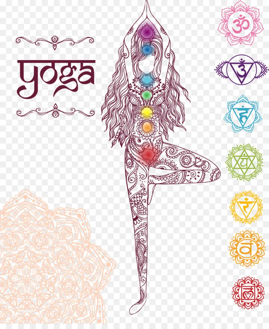 Mandala，Yoga PNG