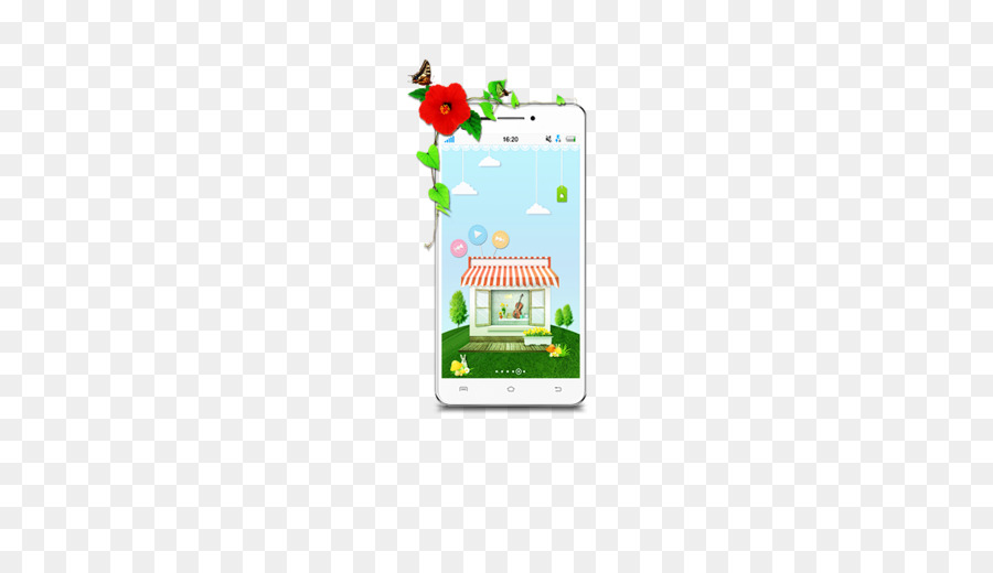 Smartphone Com Casa，Aplicativo PNG