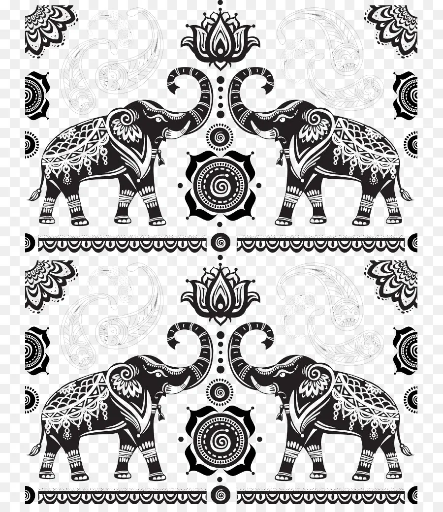 índia，Elefante PNG