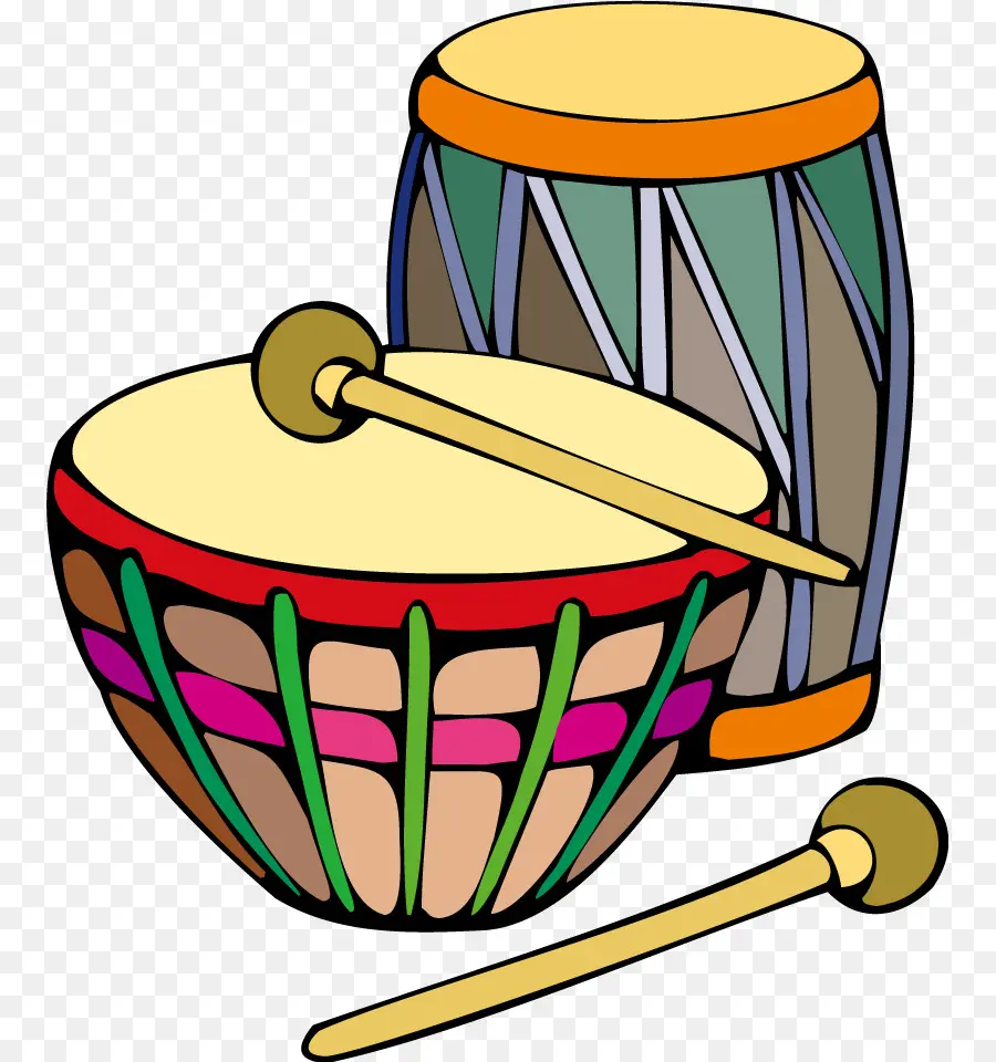 Bongo Tambor，Instrumento Musical PNG