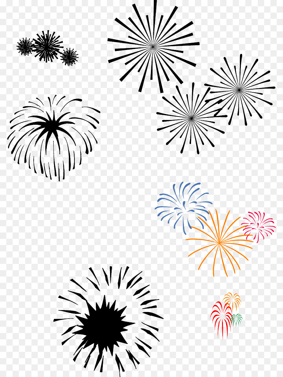 Fogos De Artifício, Preto E Branco, Fogo De Artifício png transparente  grátis