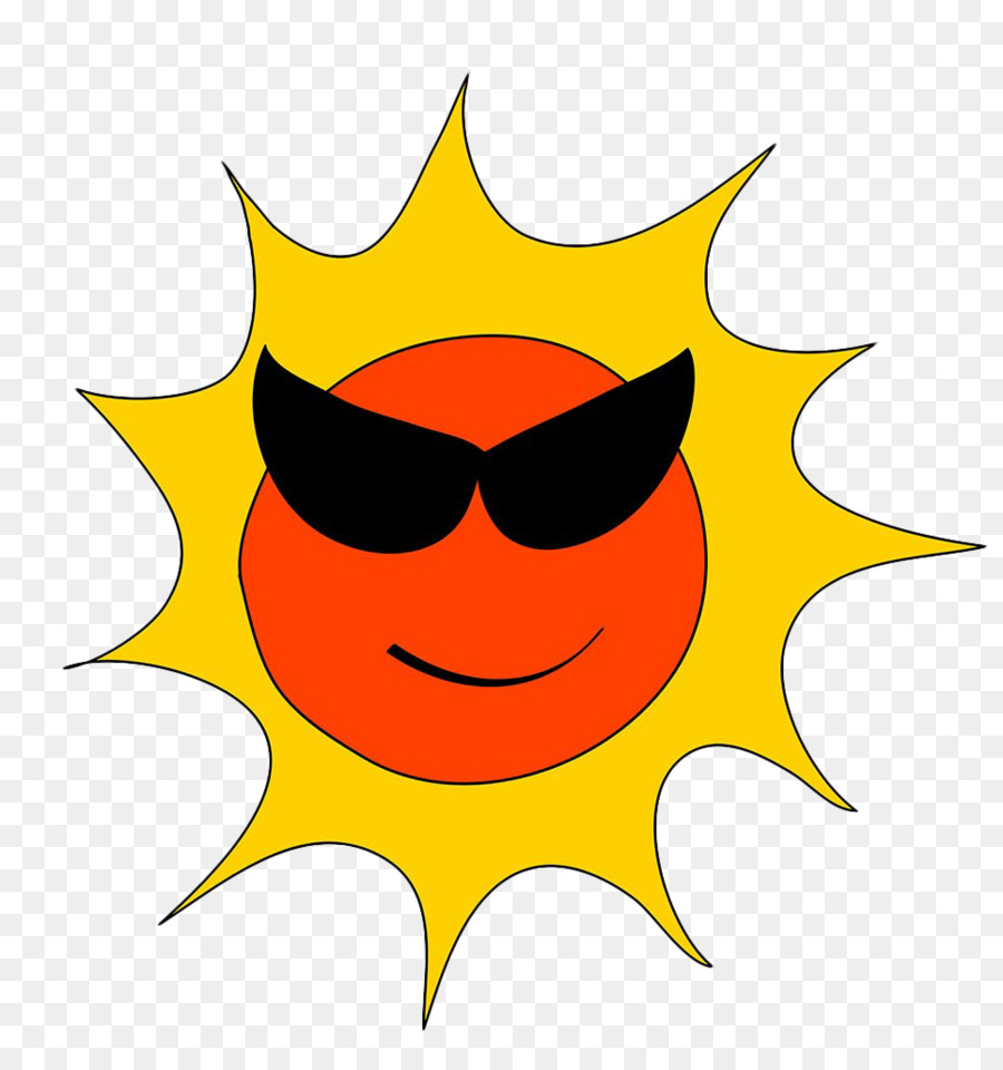 Sol Com óculos De Sol，Sorrindo PNG