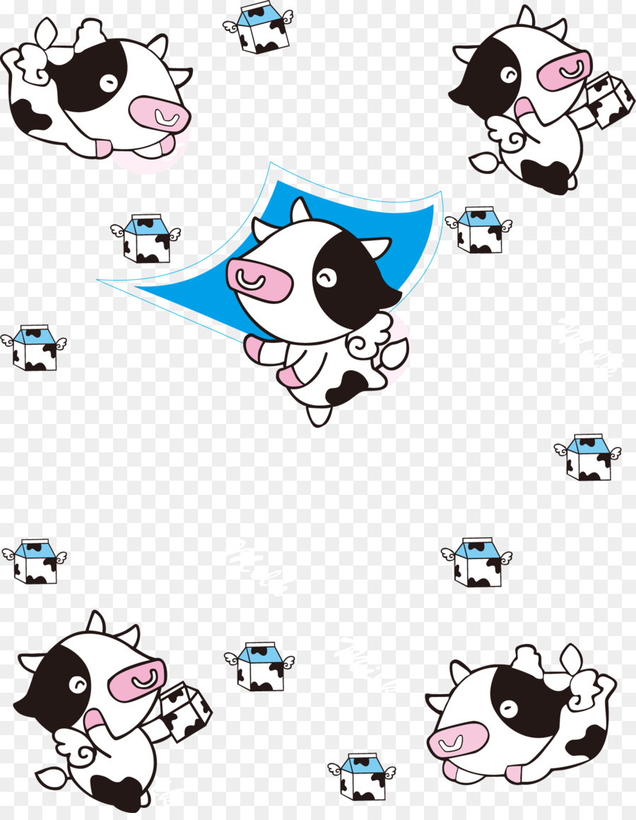 Vaca，Desenho Animado PNG