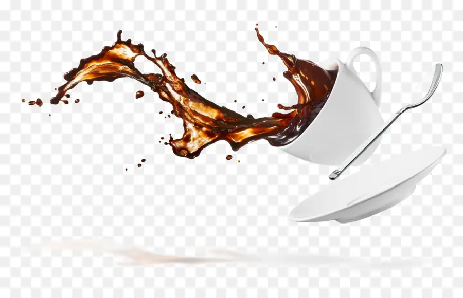 Derramamento De Café，Xícara PNG