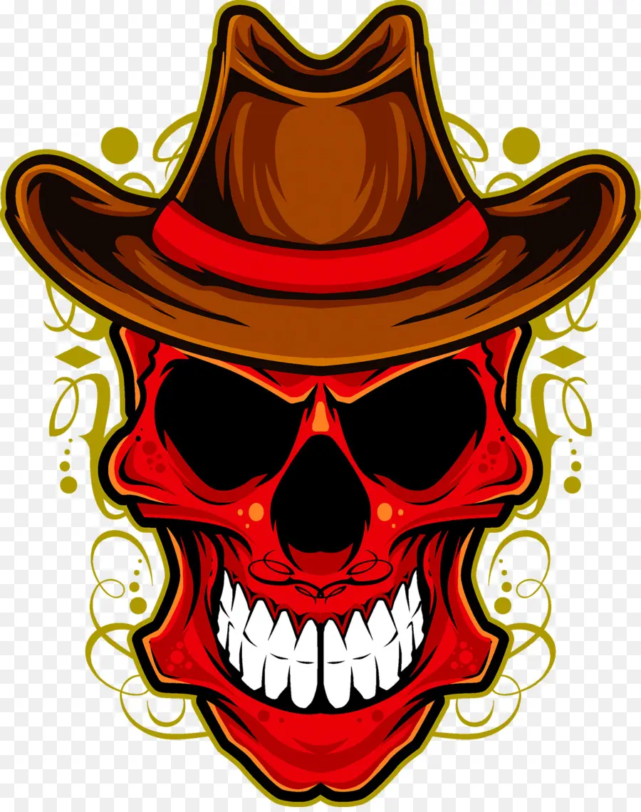 Chapéu De Cowboy，Crânio PNG