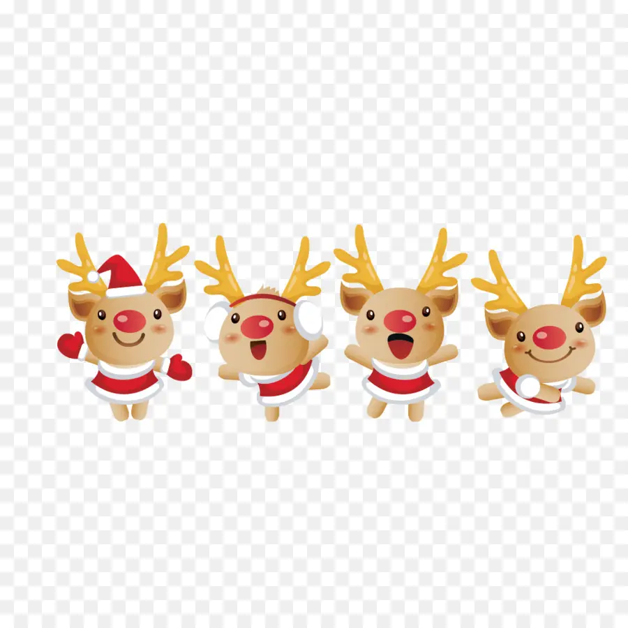 Papai Noel，Santa Clauss Renas PNG