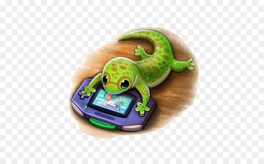 Lagartixa Com Console De Jogo，Lagarto PNG