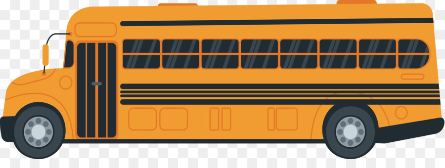 Ônibus Escolar，Amarelo PNG