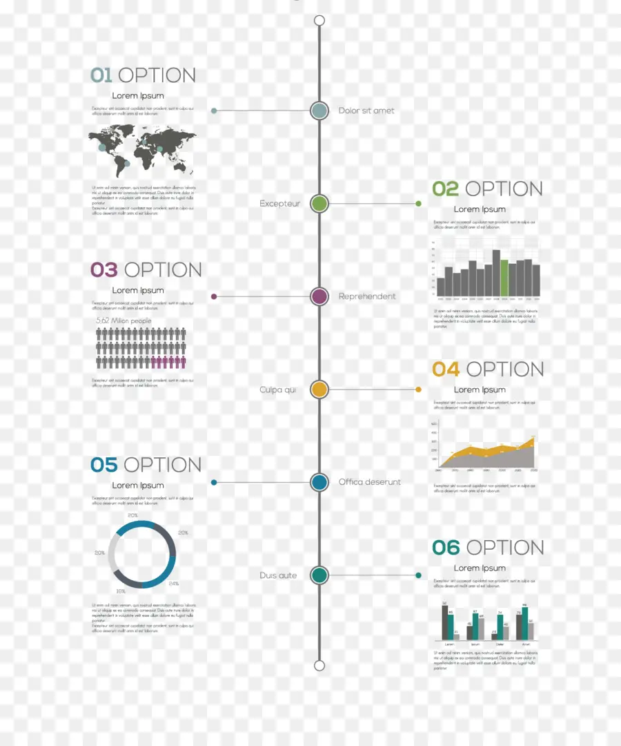 Infográfico Da Linha Do Tempo，Opções PNG