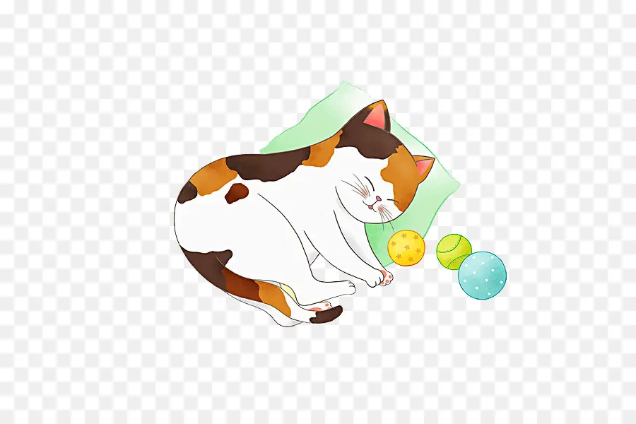 Gato Dormindo，Gato PNG