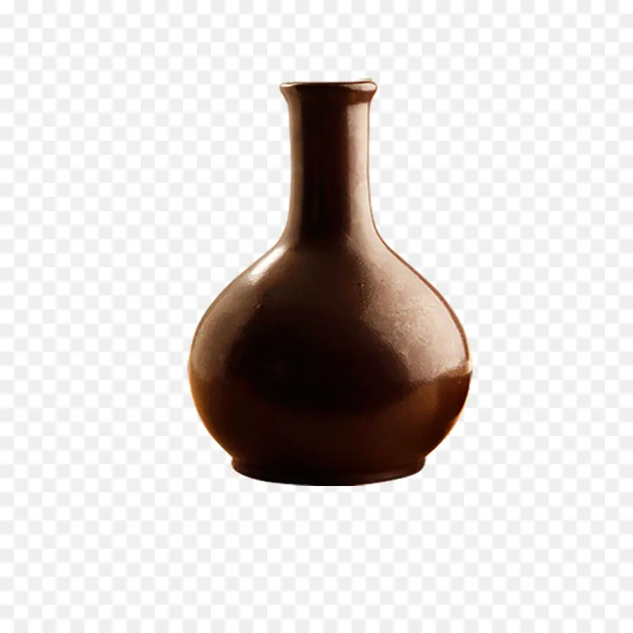 Vaso Marrom，Cerâmica PNG