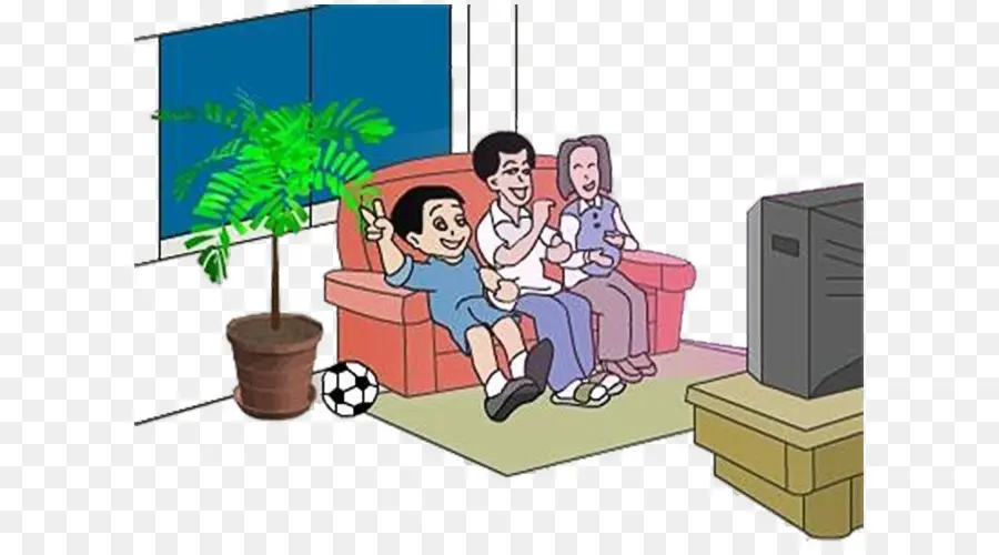 Família Assistindo Tv，Televisão PNG