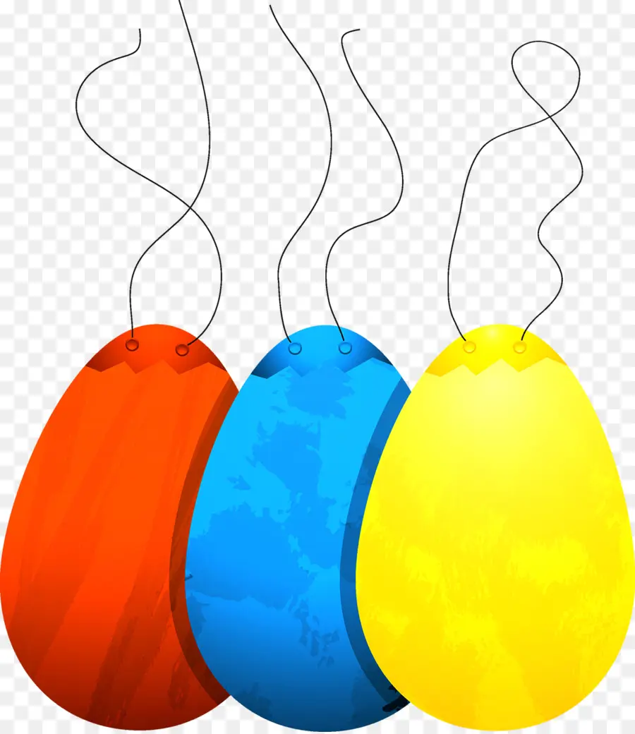 Ovos Coloridos，Páscoa PNG