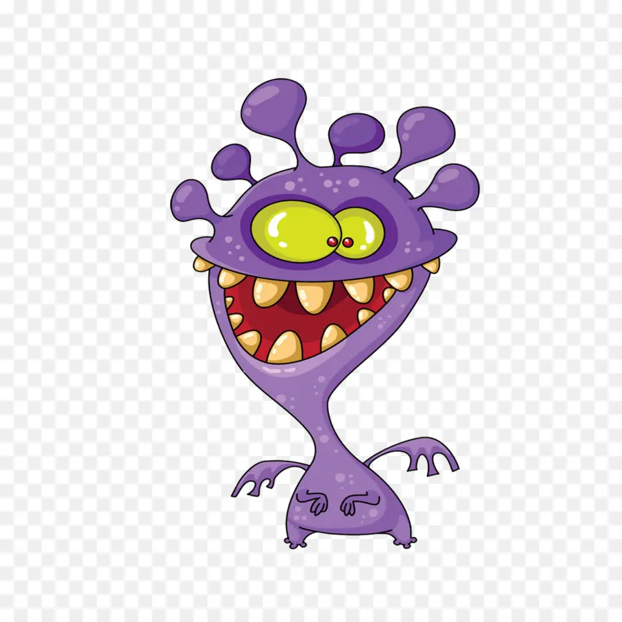 Monstro Roxo Dos Desenhos Animados，Desenho Animado PNG