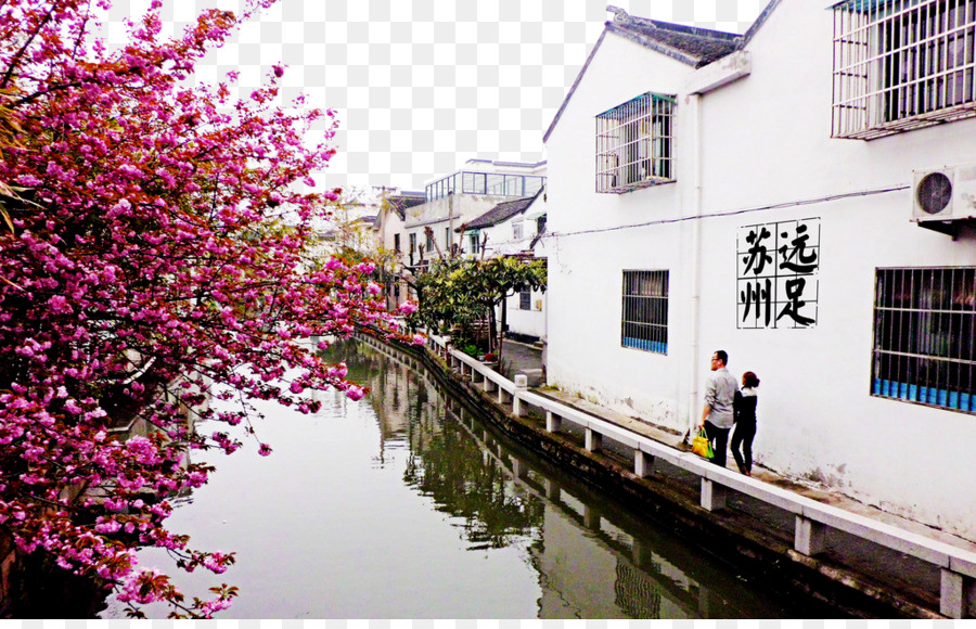 Pingjiang Estrada，Suzhou Impressão PNG