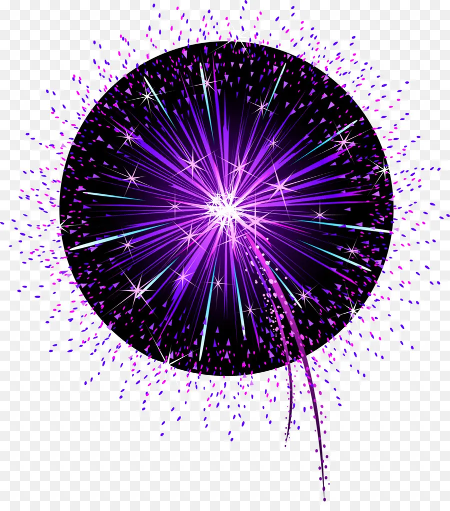 Fogo De Artifício Roxo，Roxo PNG