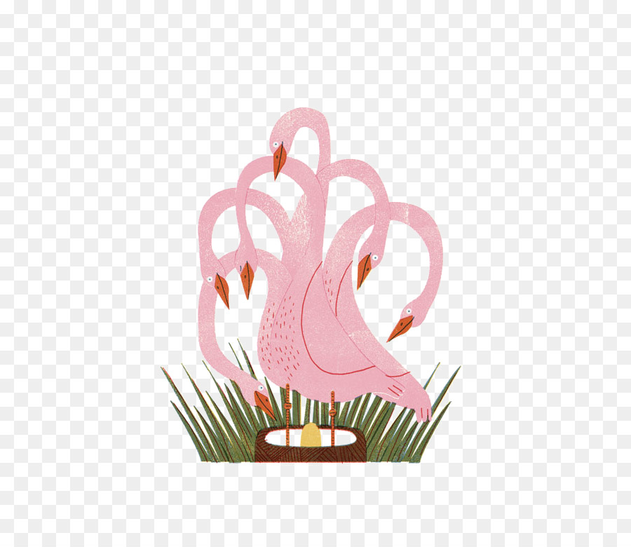 Desenho，Flamingos PNG