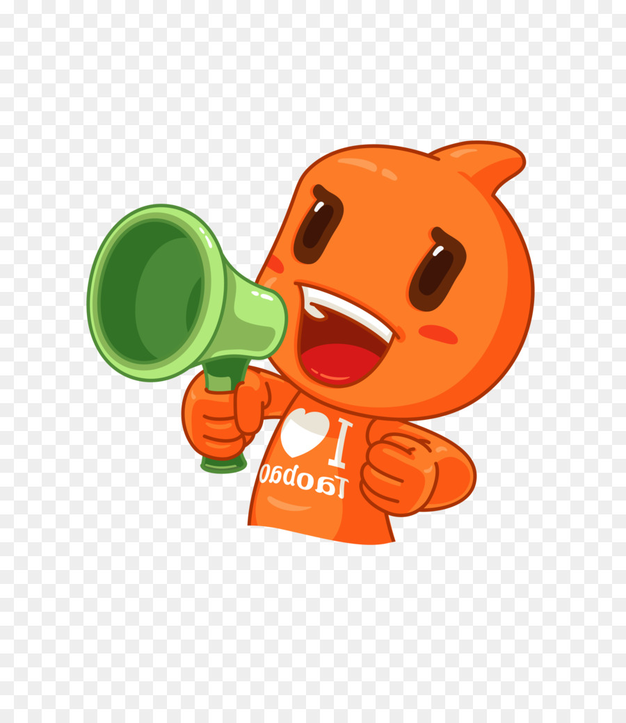 Mascote Com Megafone，Anúncio PNG