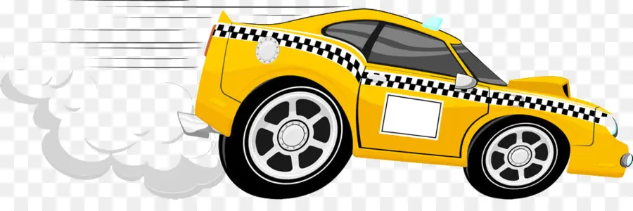 Táxi Amarelo，Carro PNG