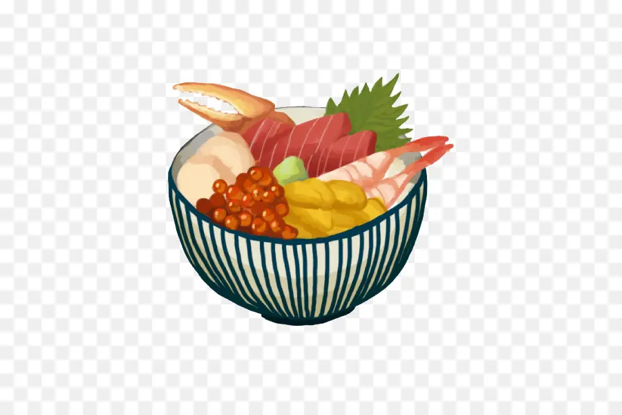 Tigela De Frutos Do Mar，Sashimi PNG