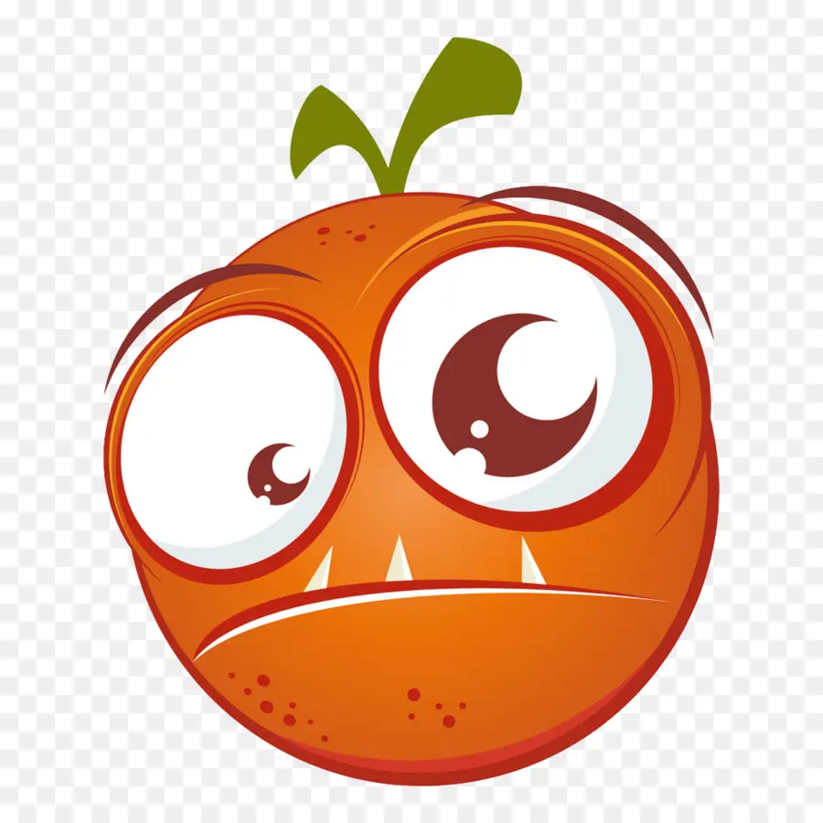 Desenho Animado Laranja，Face PNG