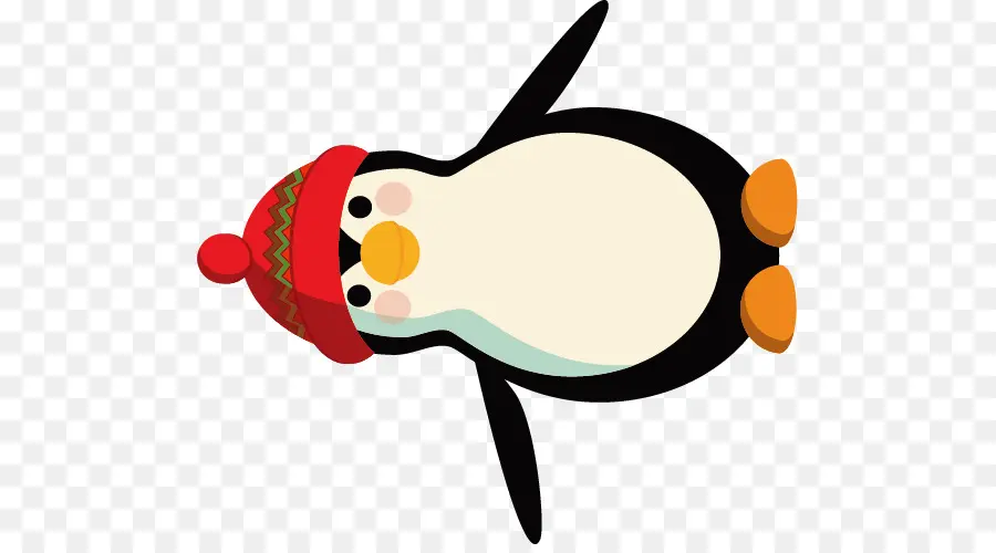 Pinguim Com Chapéu，Inverno PNG